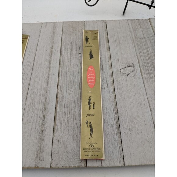 Vintage J&P Coats Neck Opening Metal Zipper 18" Cloister Brown 56-B - Picture 4 of 4